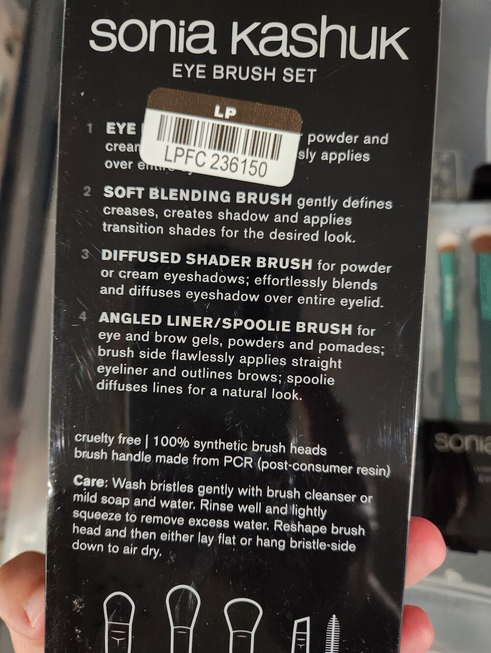 ✨️✨️3 Pack New sonia kashuk makeup brushes Green - Picture 3 of 4